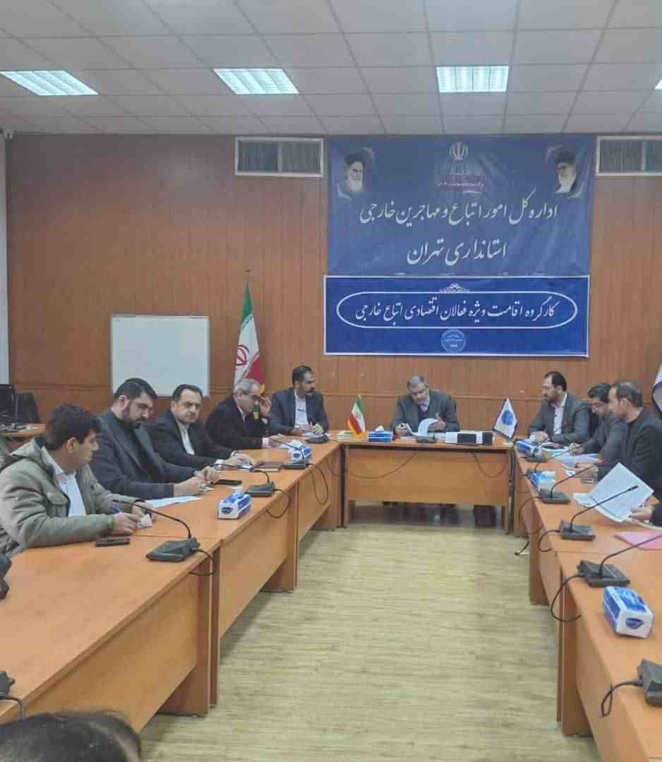 به ریاست محسن نایبی معاون امنیتی انتظامی استانداری تهران؛جلسه کارگروه اعطای اقامت ویژه به فعالان اقتصادی ویژه اتباع خارجی استان تهران برگزار شد