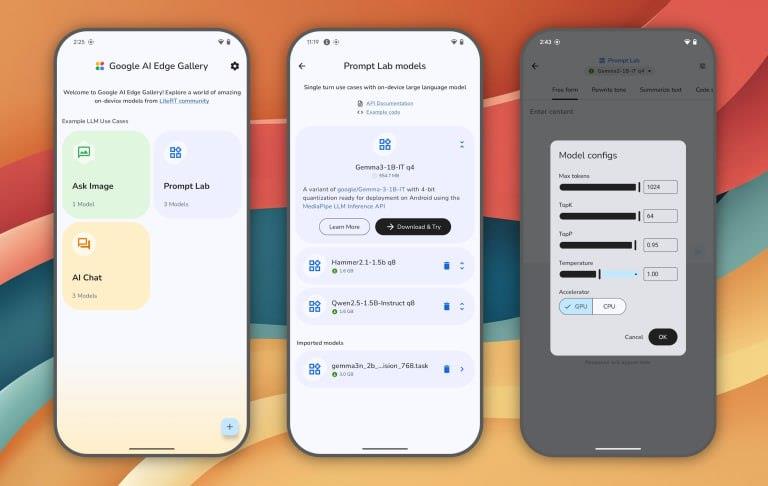 گوگل بی‌سروصدا اپلیکیشنی برای اجرای آفلاین مدل‌های هوش مصنوعی در داخل گوشی منتشر کرد