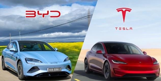 شرکت چینی BYD، با عبور از تسلا به بزرگترین سازنده خودروهای برقی در جهان تبدیل شد.