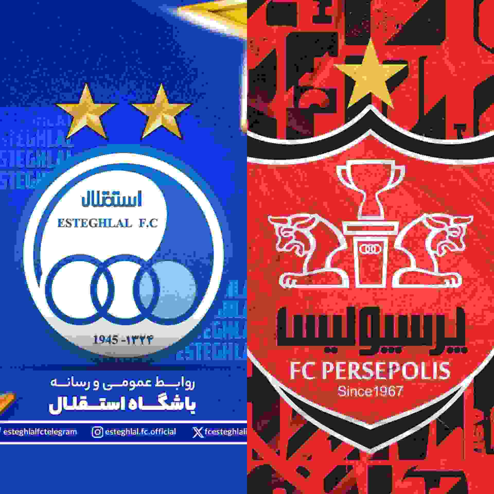 دعوت باشگاه استقلال و پرسپولیس از مردم برای پیوستن به پویش «دو درجه کمتر»