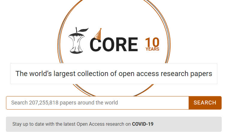 معرفی پایگاه اطلاعاتی CORE