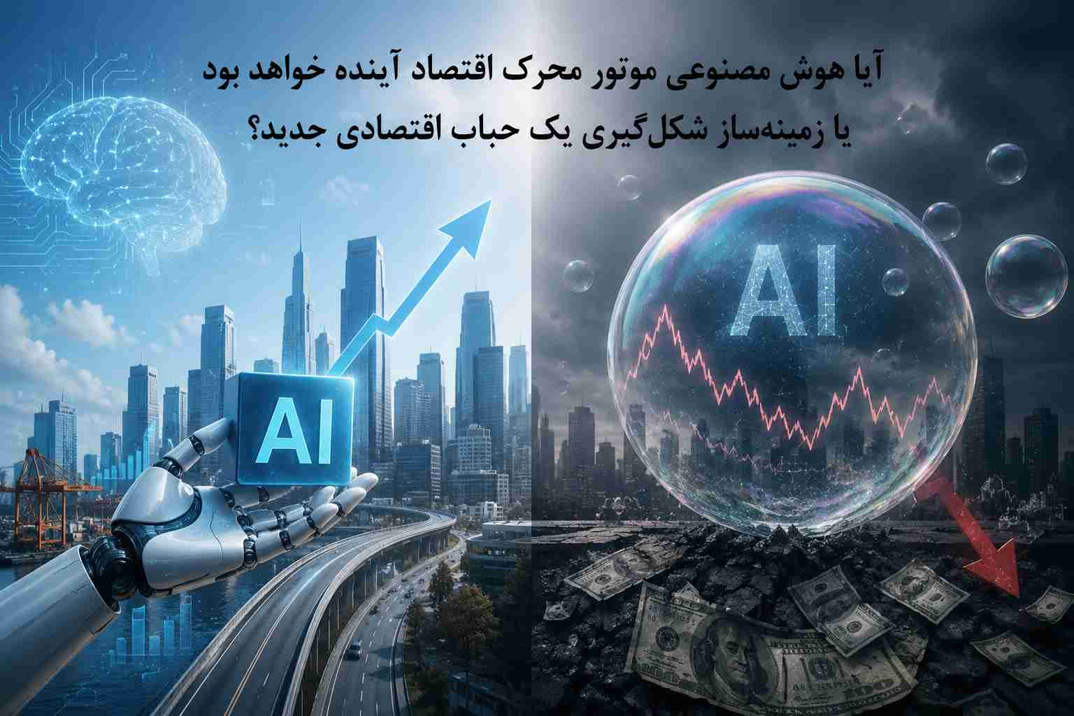 آیا هوش مصنوعی موتور محرک اقتصاد آینده خواهد بود یا زمینه‌ساز شکل‌گیری یک حباب اقتصادی جدید؟